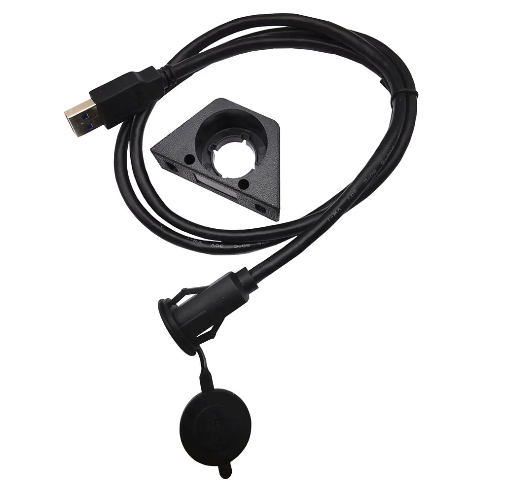 USB3.0 Flush Mount Cable, Round Single Port USB Male to Female Car AUX Mount Flush Panel Extension Cable 1M/2M images - 6
