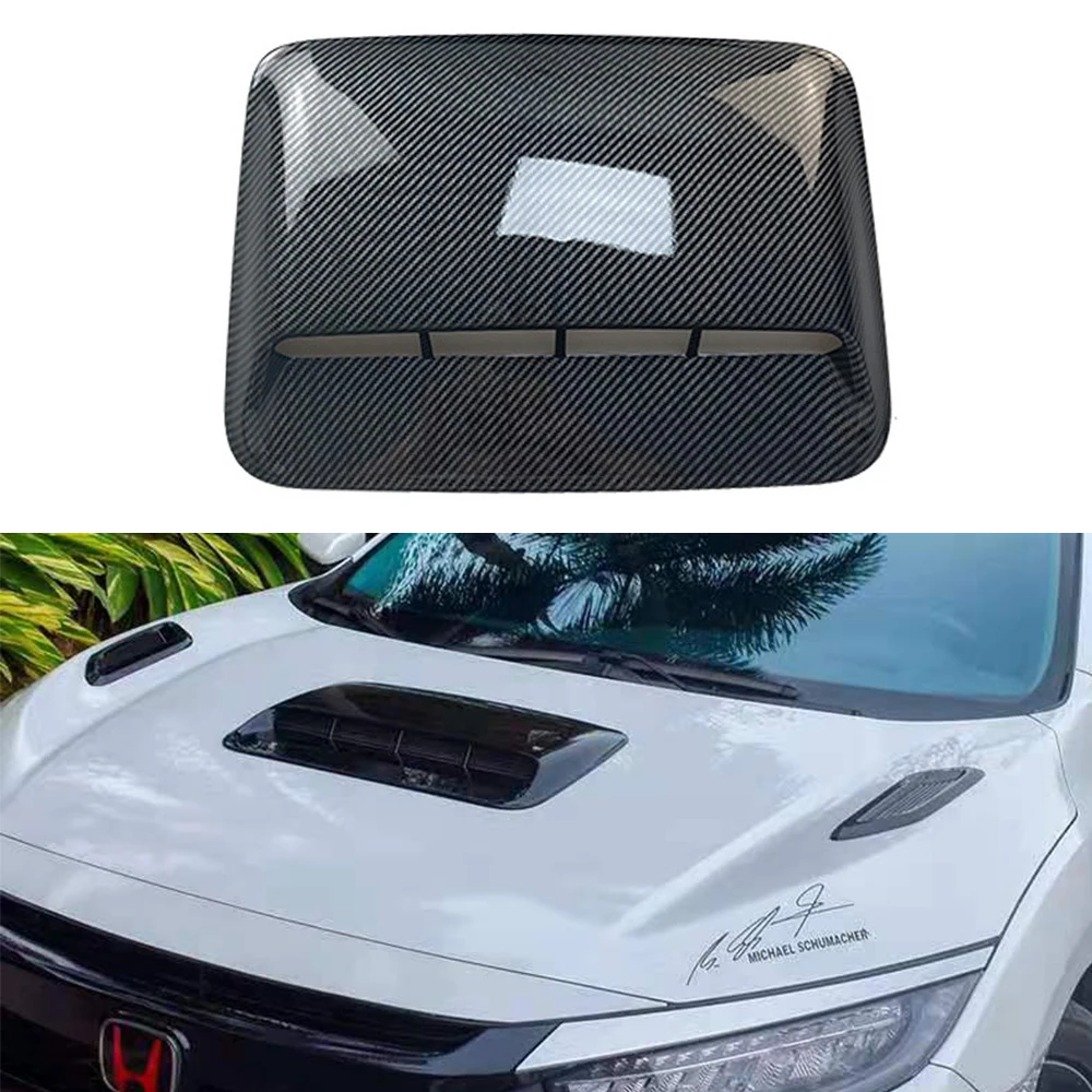 

Универсальный автомобильный капот с узором из углеродного волокна, капот воздухозаборника двигателя, капот воздухозаборника, капот воздух...