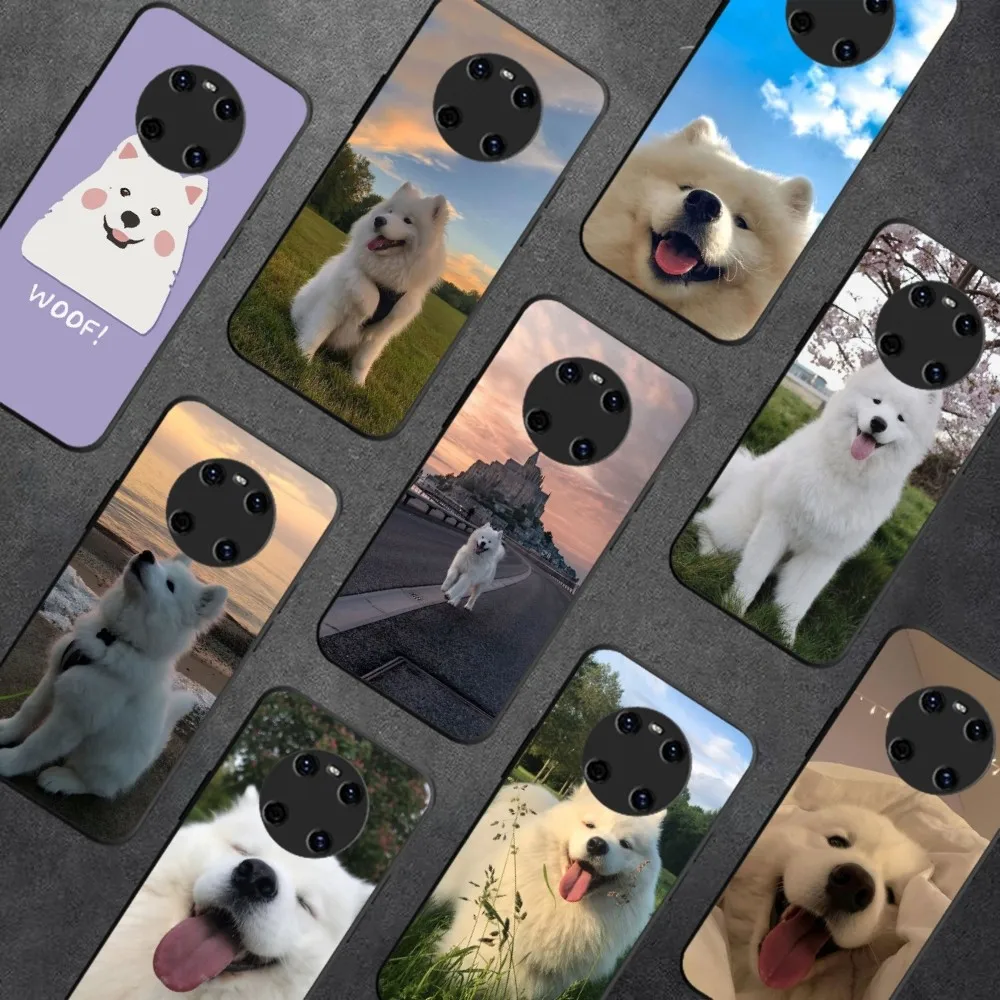 

Samoyed dog Phone Case For Huawei Y9 6 7 5 Prime Enjoy 7s 7 8 plus 7a 9e 9plus 8E Lite Psmart Shell