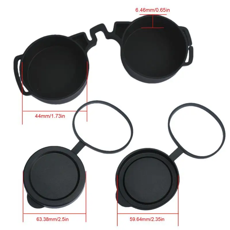 2 шт./компл. 10x42 прочные резиновые колпачки для объективов биноклей защитные чехлы