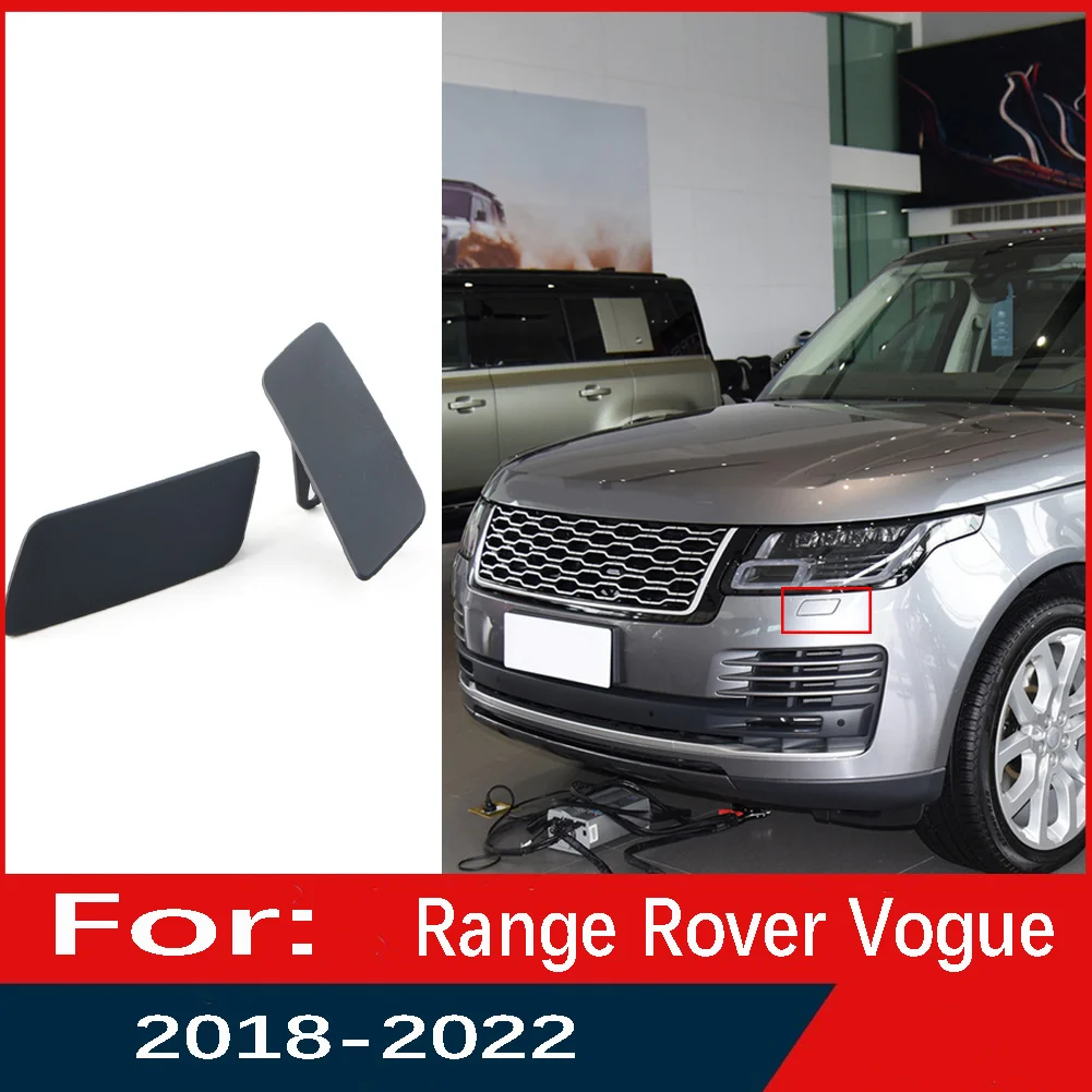 

2X Car Front Bumper Headlamp Headlight Washer Cover Cap Left+Right For Land Rover Range Rover L405 2018 2019 2020 2021 2022