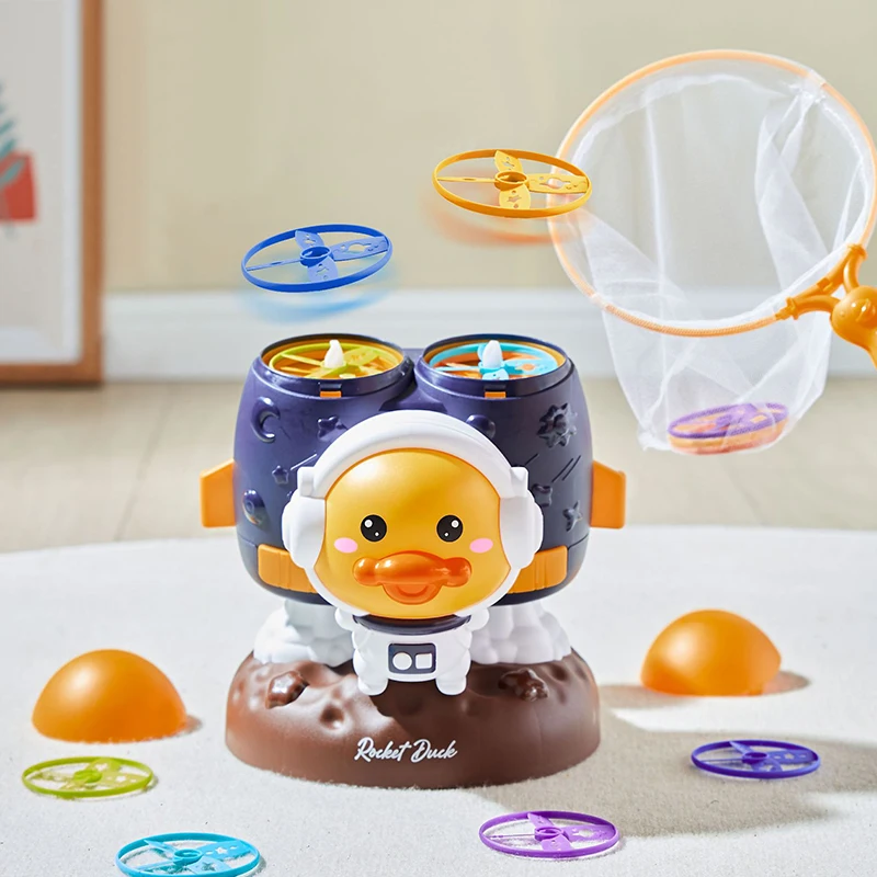 Children Air Rocket Launcher Toys Flying Disc Saucer Launcher Outdoor Soaring Rocket Foot Launcher Jump Sport Games Toy Kid Gift