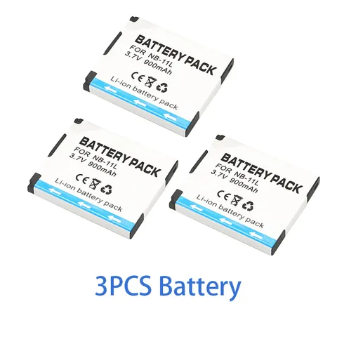 Литиевая аккумуляторная батарея NB-11L емкостью 900 мАч для камеры Canon PowerShot A2300 A2400 IS A2500 A2600 A3400 IS A3500 IS NB11L