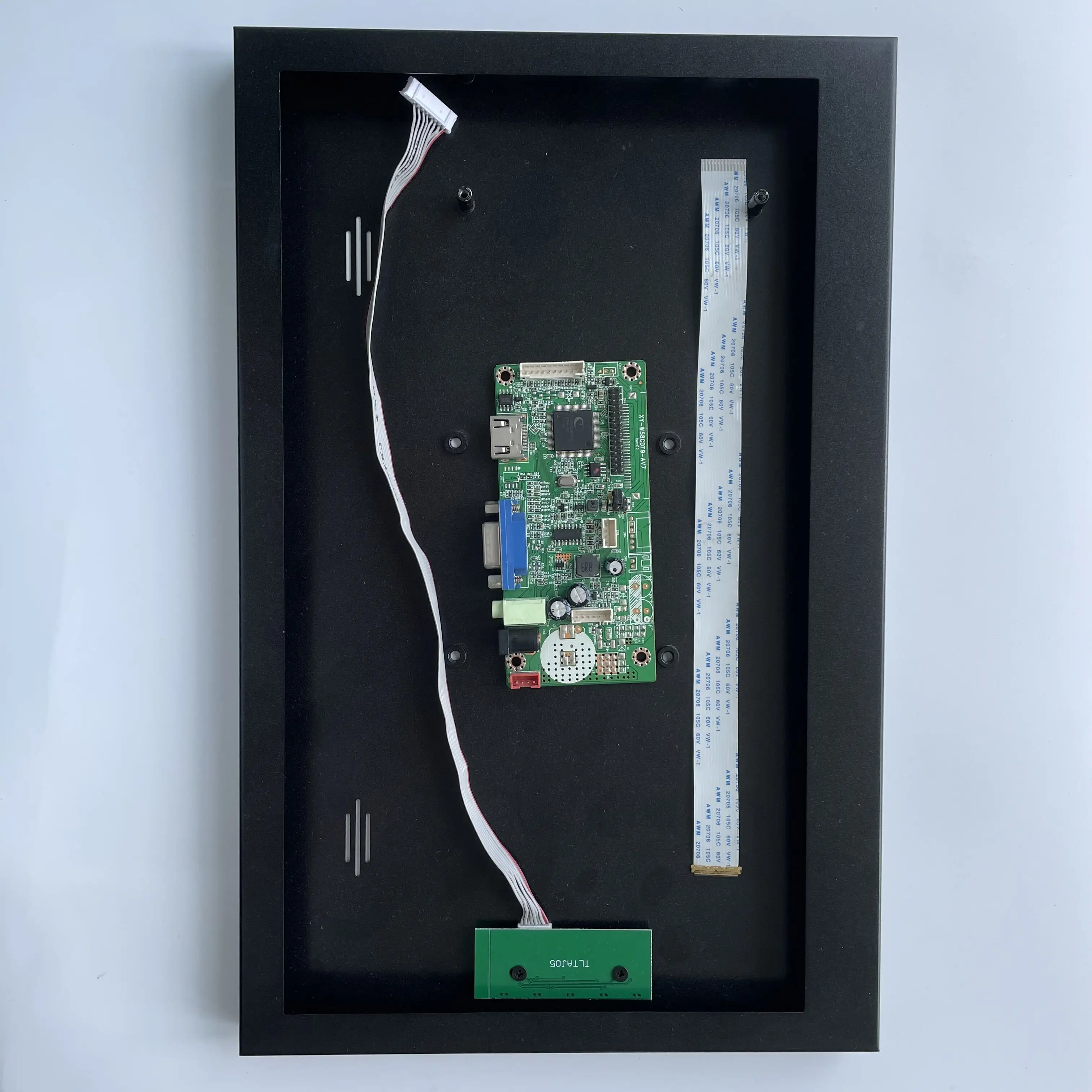 

Комплект платы контроллера 58C EDP, универсальная совместимая с VGA HDMI + металлическая панель, задняя крышка для ЖК-панели, светодиодный экран