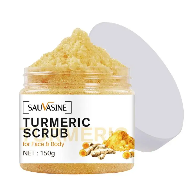 

Face Turmeric Scrub Cream Turmeric Scrub Body Cream With Lemon And Ginger Scent Nourishes Skin Deep Cleansing Scrub For Women