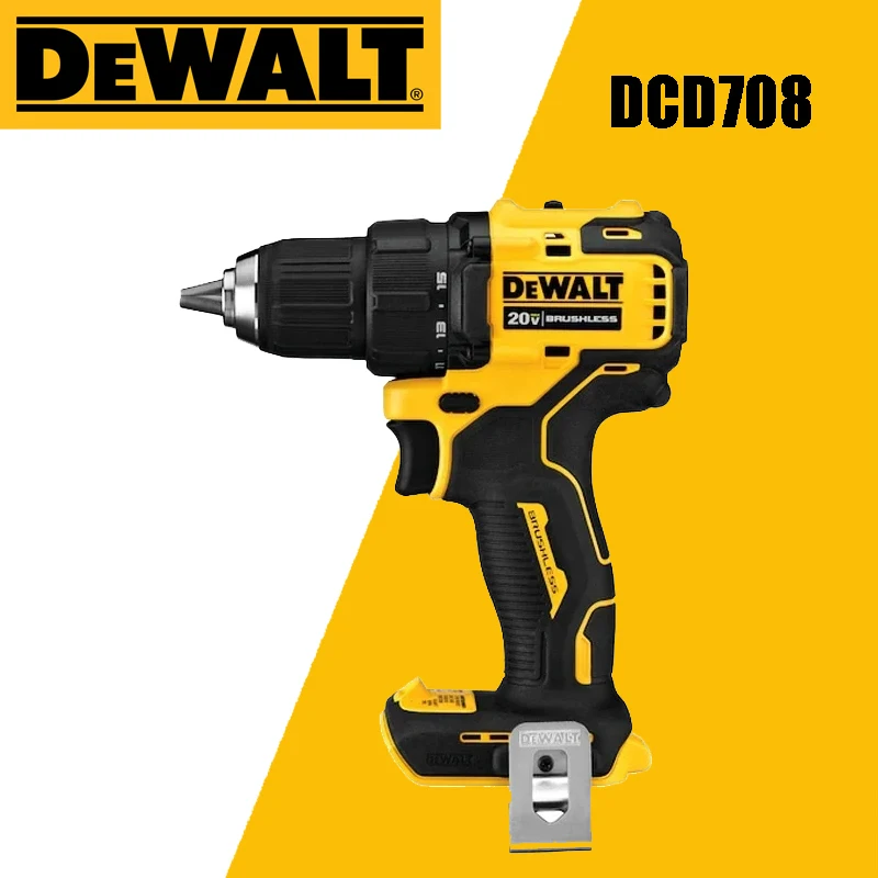 DEWALT DCD708 20 в литий-ионный бесщеточный компактный 1/2 дрель/привод 1650 об/мин 65 нм