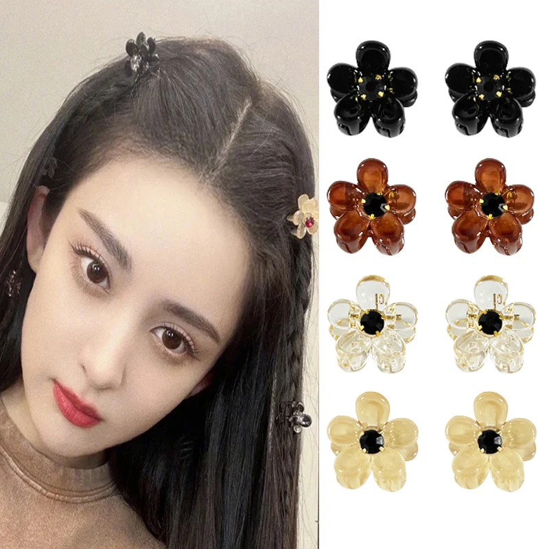 3-6 шт./компл. маленькие крабы для волос девочек акриловые Симпатичные конфетные