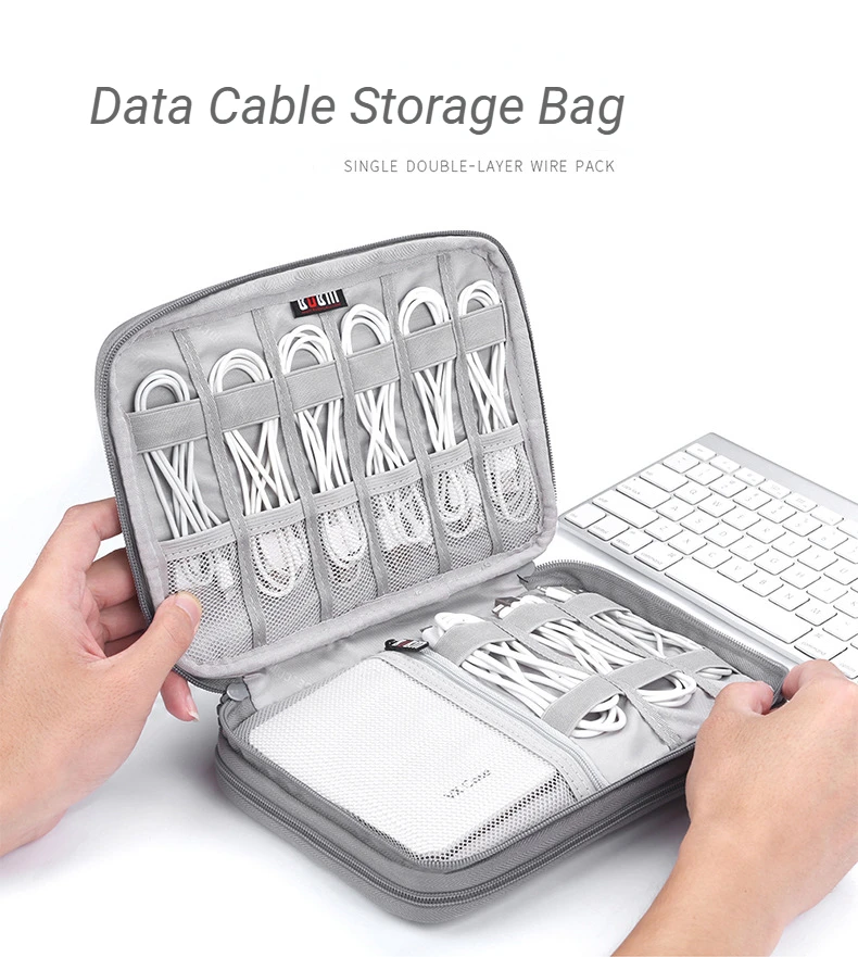 

Сумка для хранения кабеля для передачи данных, органайзер с цифровыми линиями для USB-диска, мобильных телефонов и электроники