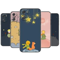 the little prince and the fox phone case for xiaomi mi 11 lite pro ultra 10s 9 8 mix 4 fold 10t 5g black cover silicone back pre