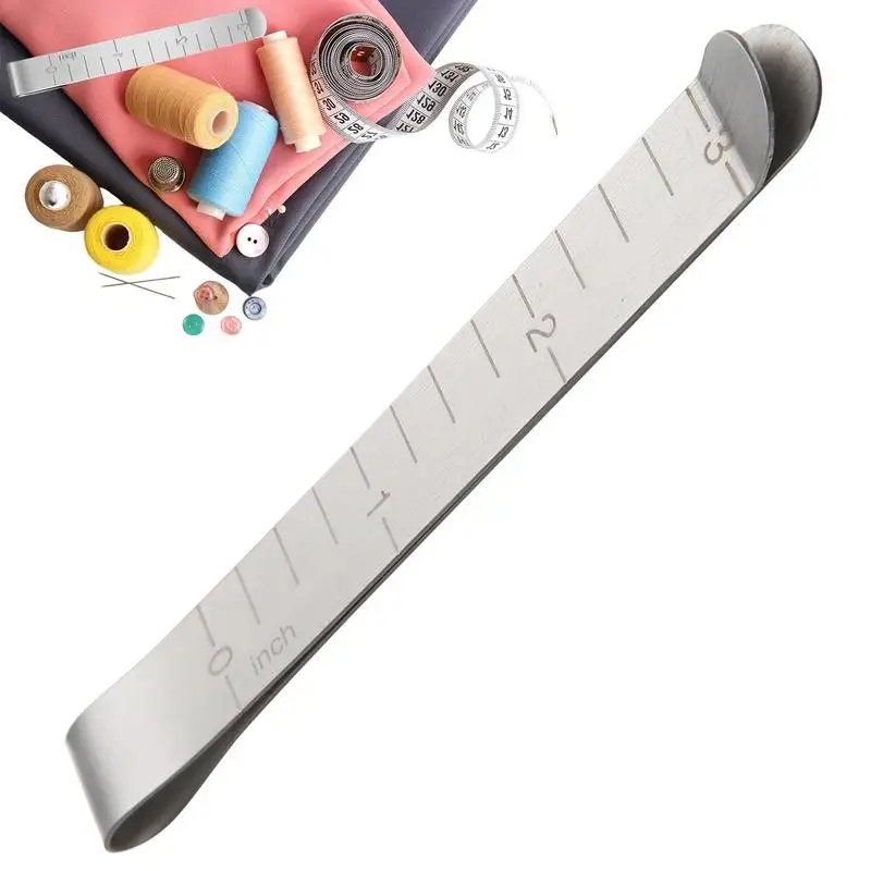 

Stainless Steel Hemming Clip Metal Sewing Crimping Clip Fabric Measuring Ruler Quilting DIY Sewing Clip Tools Sewing Accessories