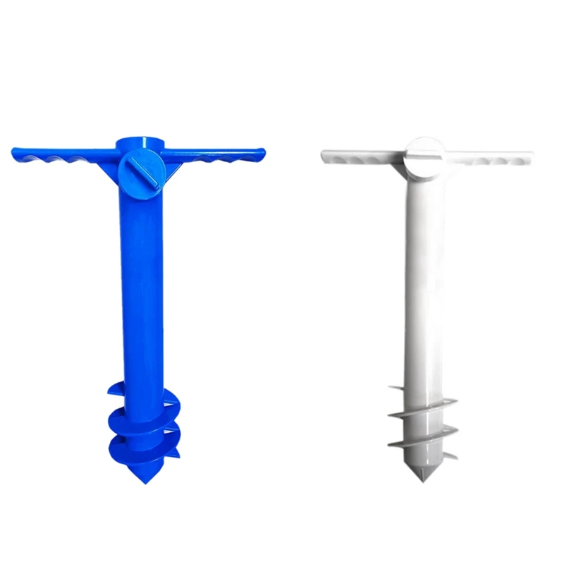 

Открытый пляжный зонт, простой в установке, ветрозащитные и прочные держатели, зонтик, основа для полюса, винтовой кронштейн, портативный, у...