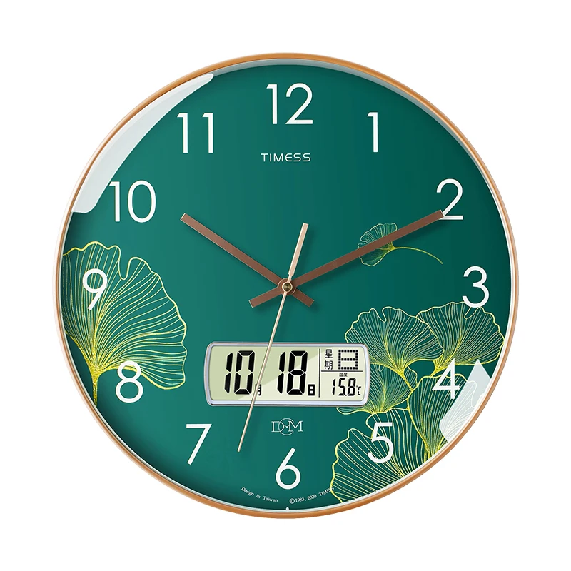 

Fashion Wall Clock Modern Design Home Lcd Digital Clock with Temperature Perpetual Calendar Clocks for Living Room Bedroom Deco