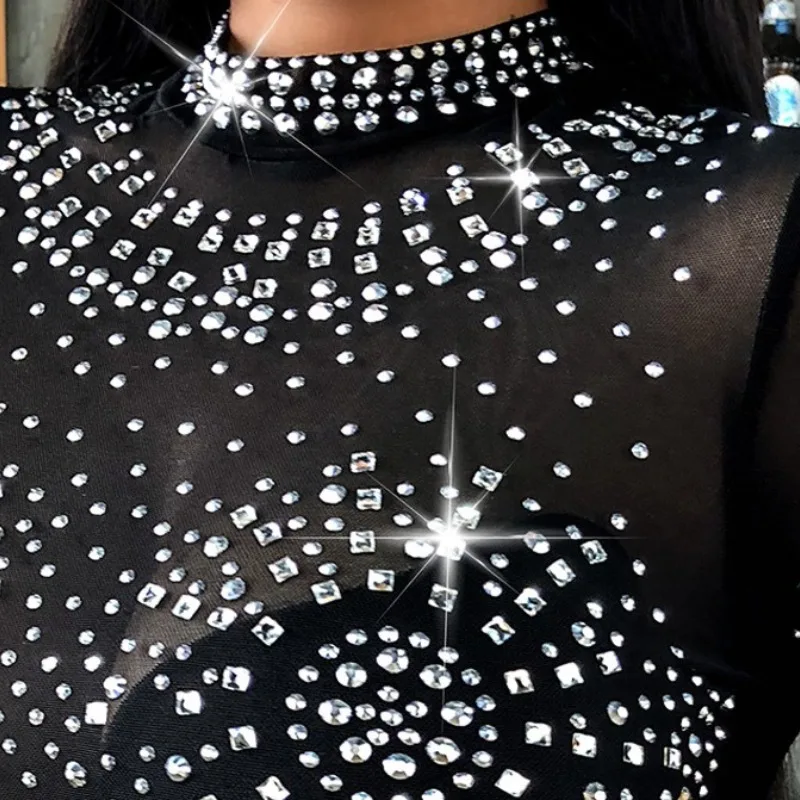 Женское осенне-зимнее Новое модное элегантное однотонное боди с круглым вырезом