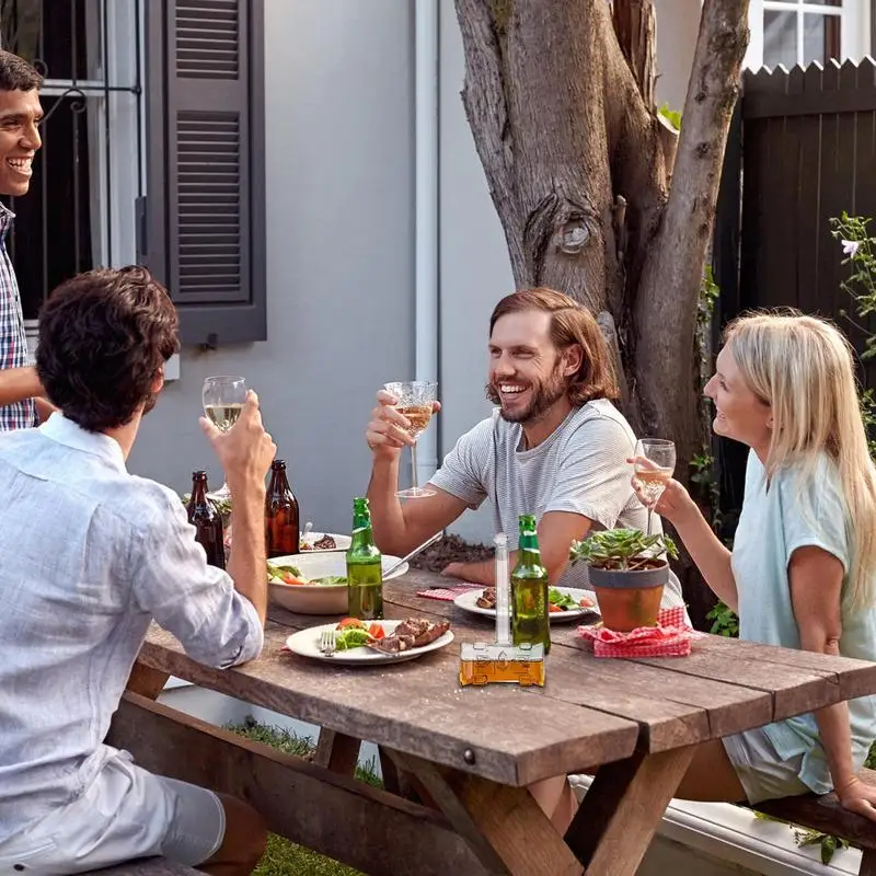 Стеклянный графин для виски 400 мл в форме молотка с герметичной пробкой 3D кувшин