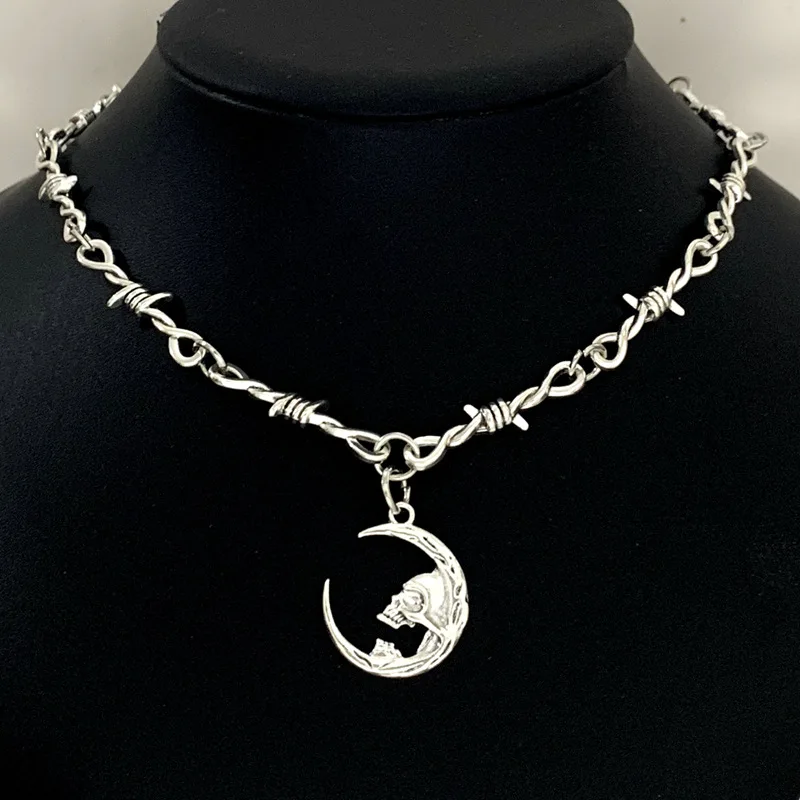 XINYI маленькая проволока Brambles железное сердце колье ожерелье женское хип-хоп