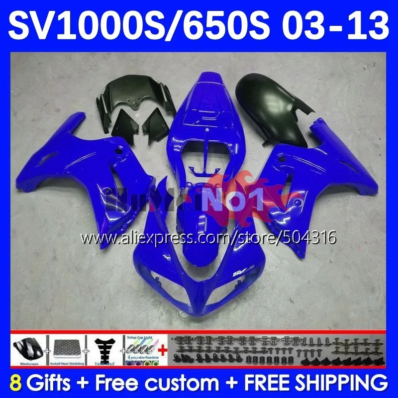 

SV650S For SUZUKI SV650 SV1000 S SV1000S 184No.42 SV 650S 1000S 2003 2004 2005 2006 2007 2008 09 10 11 12 13 Fairing Glossy Blue