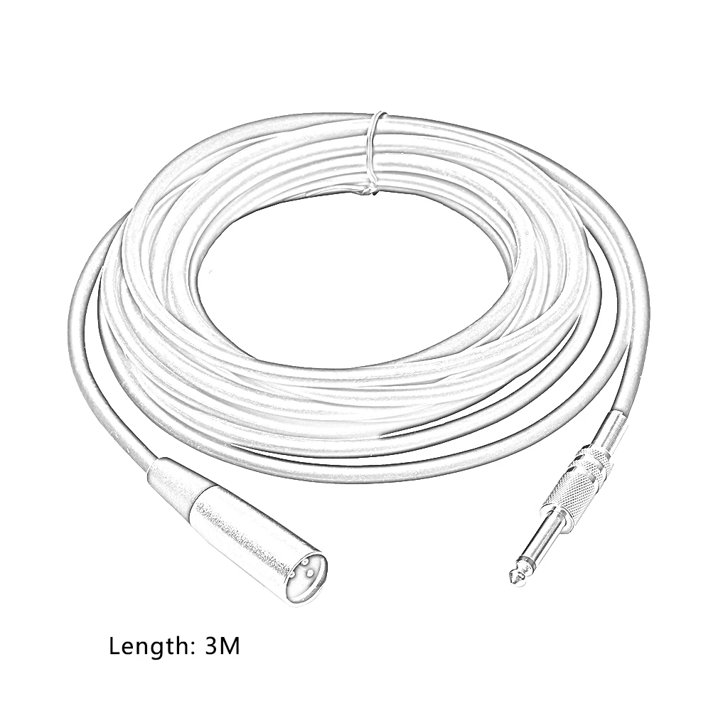 

1,8 м/3 м/5 м/7,6 М прочный штекер-гнездо, экранированный аудио металлический микрофон, микрофон, аудиокабель, шнур, черный