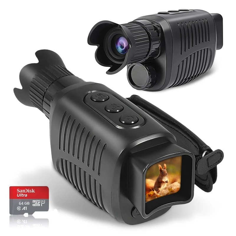 

Инфракрасные очки ночного видения R6 для полной темноты 1080p FHD видео монокуляр ночного видения для охоты кемпинга путешествий наблюдения