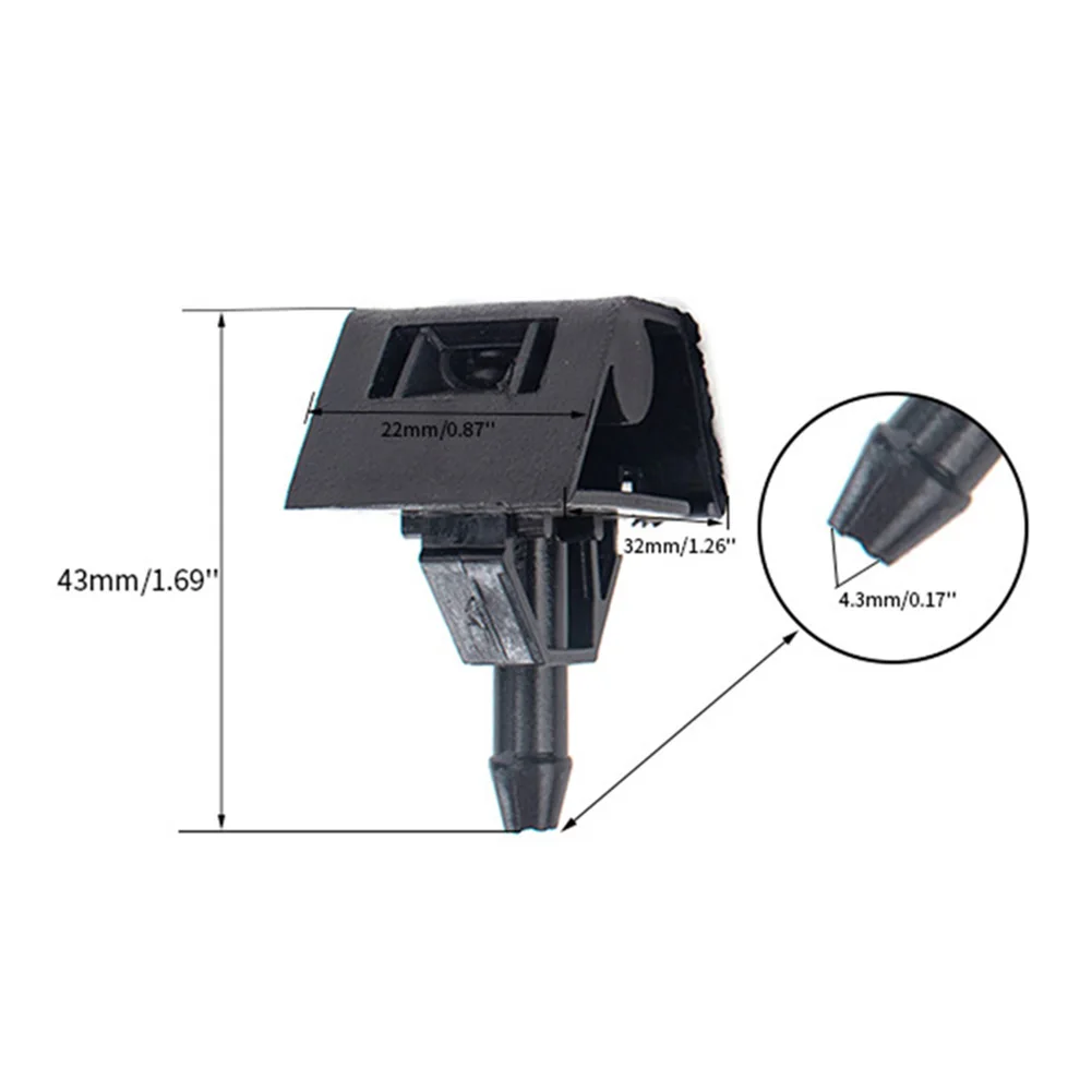 Форсунки омывателя лобового стекла 28932JD000 для Nissan Qashqai N/S &amp O/S 2007-2014 пластиковые