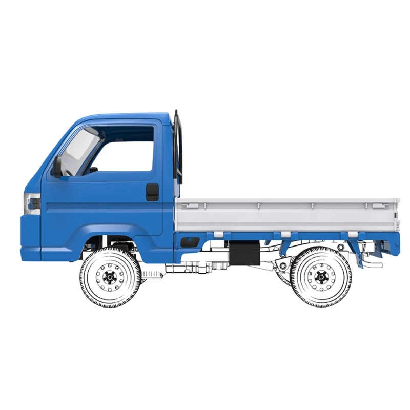 Корпус кузова радиоуправляемого автомобиля грузовика для 1/16 WPL D12 WL01 LD1297
