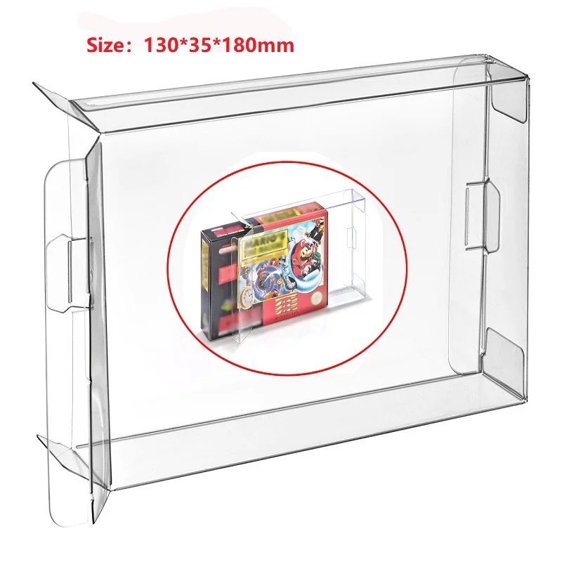 Ruitroliker 10pcs/lot Box Protector for SNES Game Case Brand New Cover Sleeve Protectors for N64