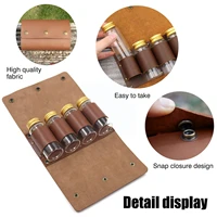 outdoor camping seasoning bottle storage bag 4 pieces picnic protective of glass oil bottle cover bottle seasoning barbecue u5h4