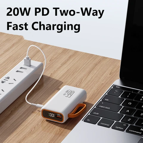 Power Bank 20000 мАч с 66 Вт PD Быстрая зарядка Powerbank Портативное зарядное устройство Внешний аккумулятор для iPhone Huawei Xiaomi Samsung
