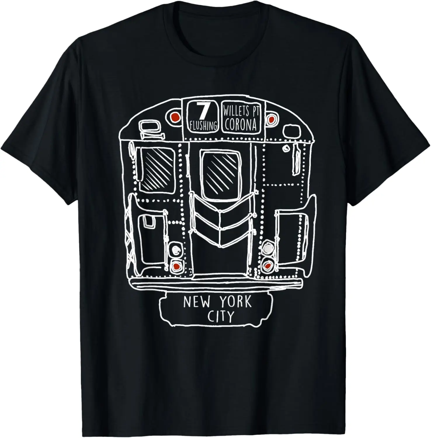Винтажная футболка NYC с надписью New York City Subway Manhattan Queens