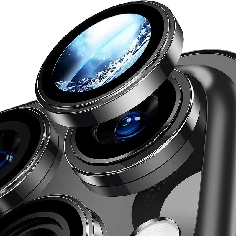 3-2 шт. Защитная пленка для объектива камеры IPhone 16 15 Pro Max металлическое кольцо