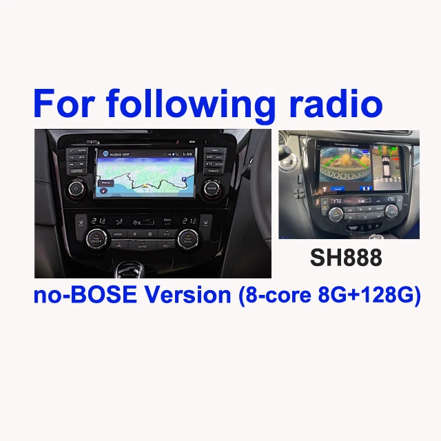 

Автомобильный GPS-плеер SINOSMART для Nissan Qashqai J11 X-Trail Rogue 2014-2018 с заводской поддержкой OEM NAV BOSE 360 PA