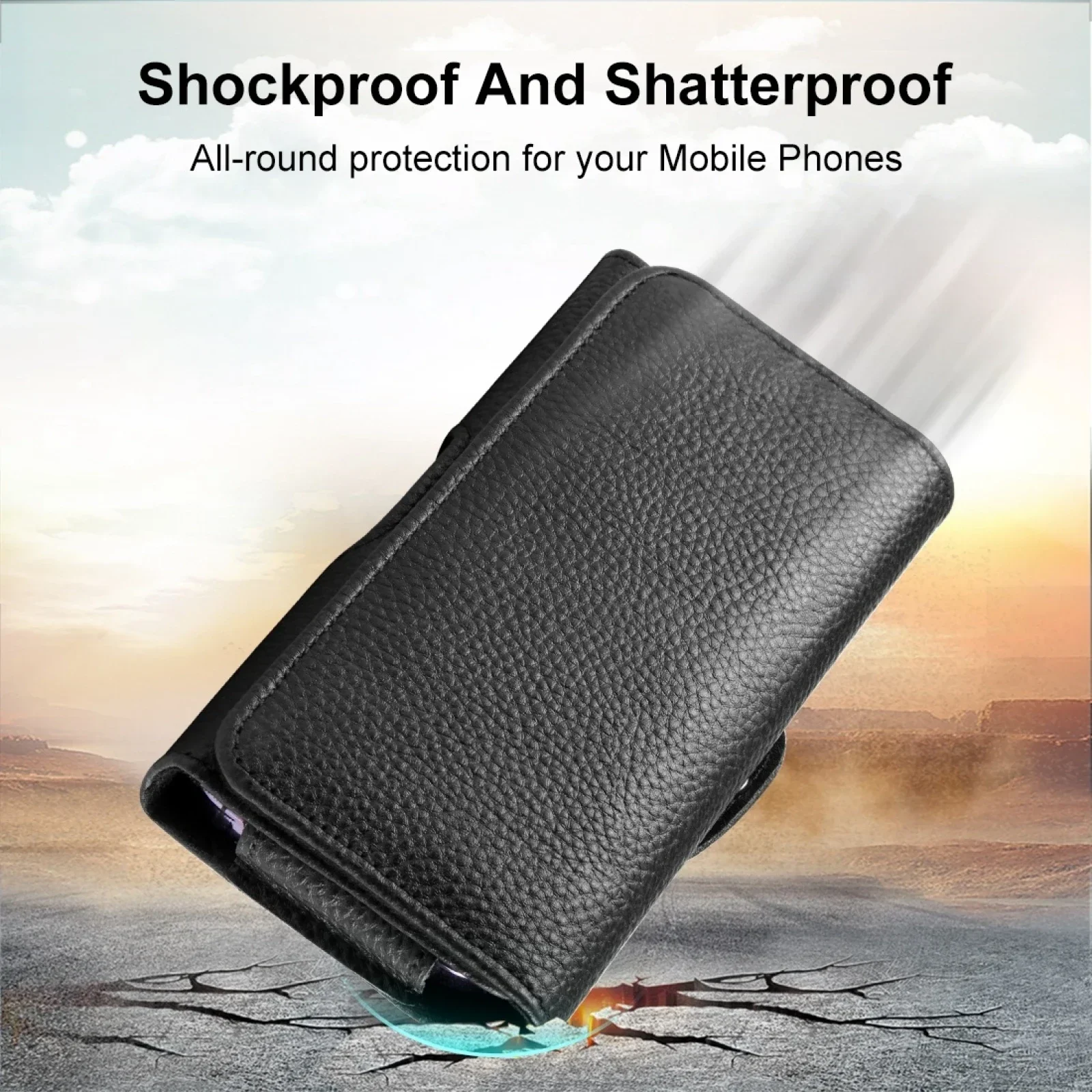 Чехол-кобура из натуральной кожи для телефона 4 7-6 8 дюймов