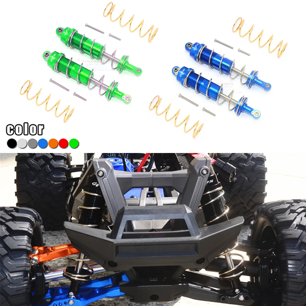 

GPM TRAXXAS 1/10 MAXX 89076-4 MONSTER TRUCK Metal Aluminum alloy 125MM Bold front and rear universal shock absorbers #8961