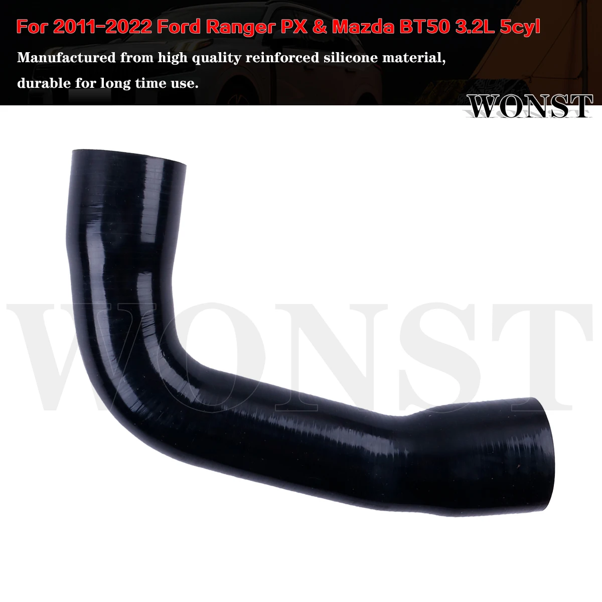 Фото Комплект силиконовых шлангов для интеркулера для Ford Ranger PX и Mazda BT50 3.2L P5AT 5-цилиндровый (2011-2022) №5