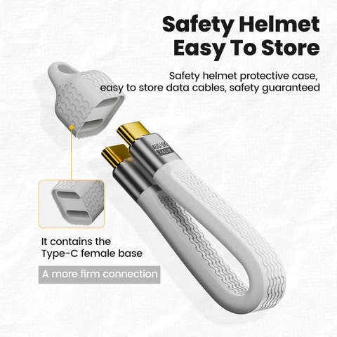 Элough 240 Вт Короткий кабель USB 4 типа C к типу C Быстрая зарядка 8k 60HZ Короткий кабель USB C к USB C для жесткого диска смартфона