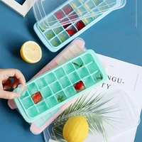 24 cube ice cube tray ice box with cover diy ice maker silicon ice tray container baby food jelly mould silicone mould