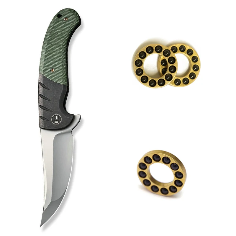 Фото Подшипник FLIPPER из латуни с керамическим шариком для ножей WE Knives: Beacon, Acuminal, Big Banter, Micro Trogon, Synergy2 №1