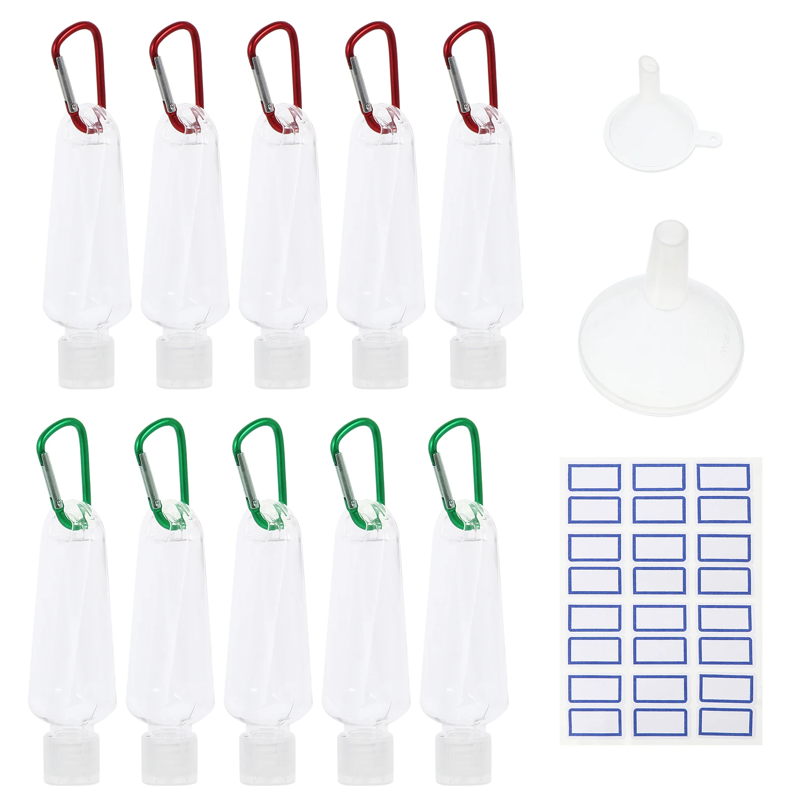 

1 Набор 50 мл многоразовое дезинфицирующее средство для рук мини-держатель для ключей переноска для ключей прочные практичные дорожные конт...