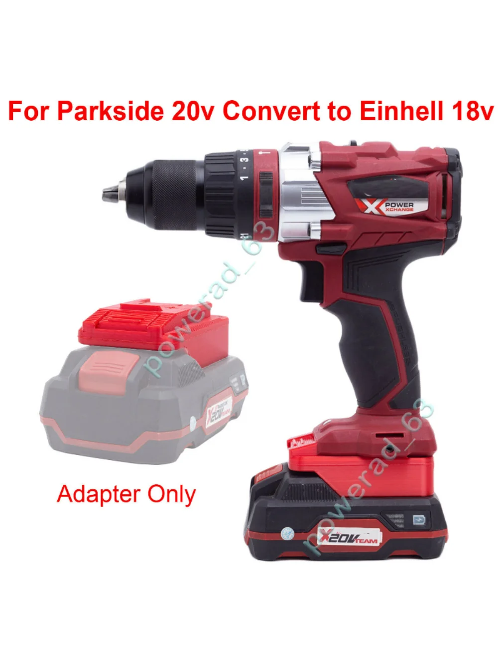 Image of Parkside cordless drill at Lowes website