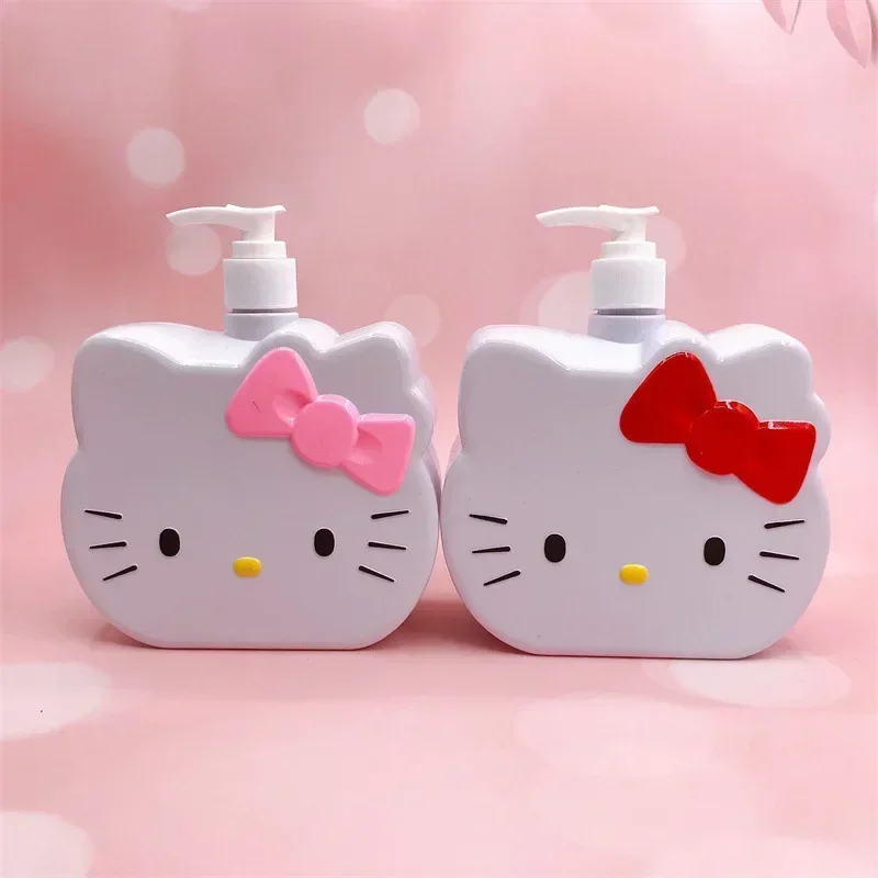 Новый мультфильм Hello Kitty милый 750 мл пресс-бутылка для ванны шампунь