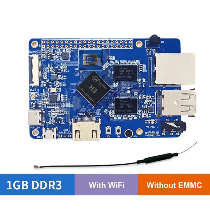 

Lctech Pi H3 V7 Development Board Quad Core A7 Development Board With WIFI Support Linux Android For Raspberry Pi