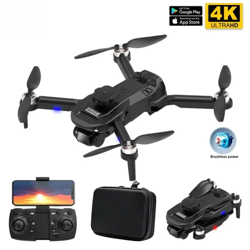 

HJ New 4K Professional Obstacle Avoidance HD Dual Camera F196 Mini Drone Brushless Motor Dron Foldable Quadcopter ToysToy