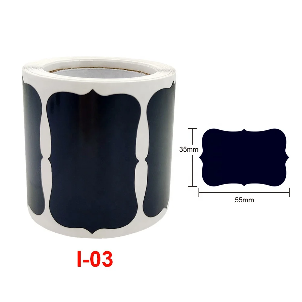 120pcs Waterproof Erasable Minimalist Blackboard Craft Kitchen Spice Jars Organizer Labels Chalkboard Black Chalk Board Stickers