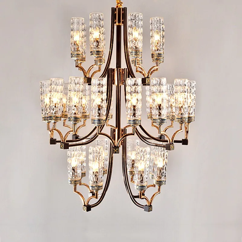 Crystal Glass Chandelier Tiffany Lamp Lighting