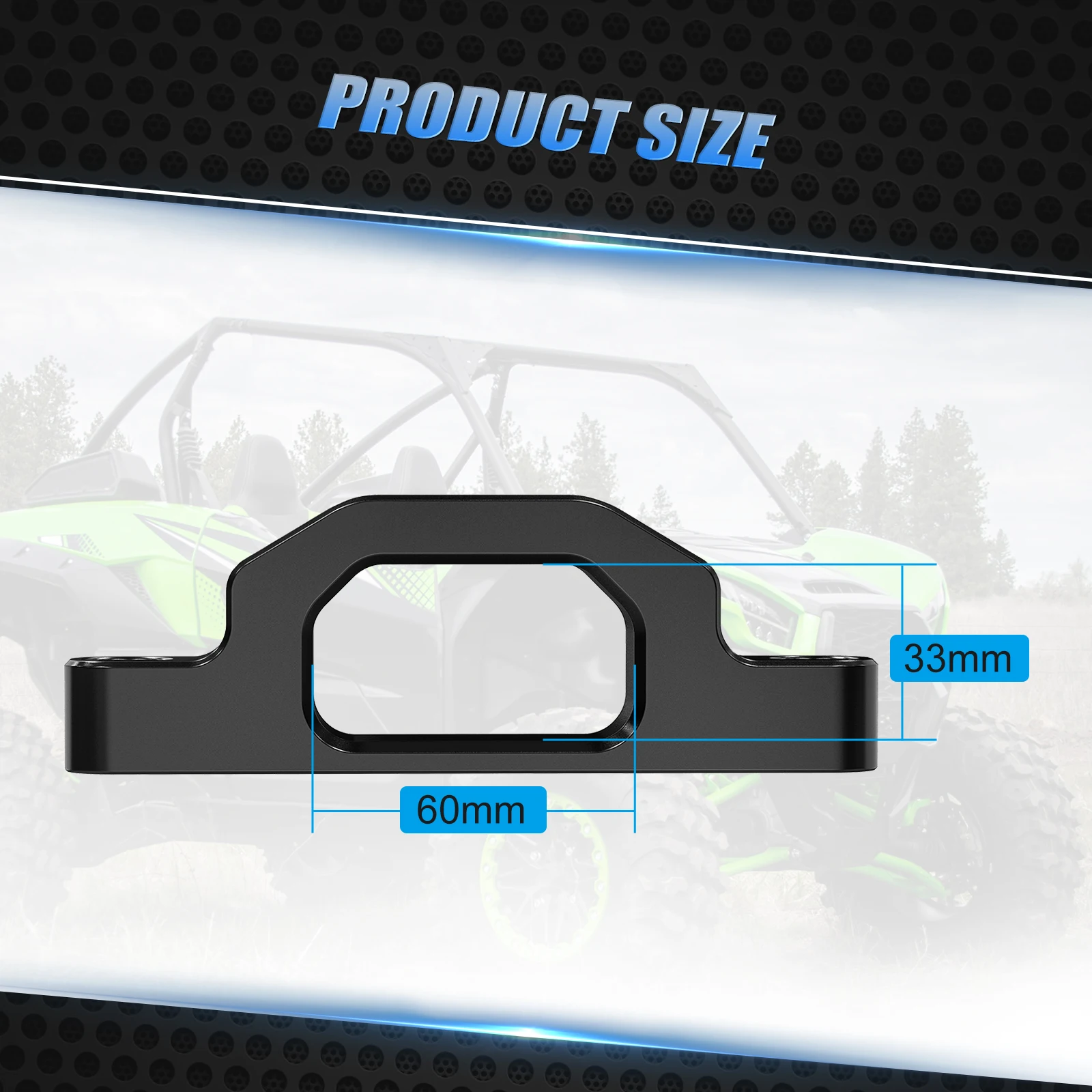 Буксирный крючок для Kawasaki терикс KRX 1000 2020-2023 KRF1000 алюминиевые передние и задние