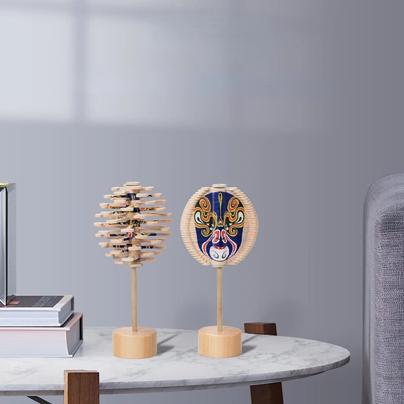 

Вращающаяся маска для лица, детская развивающая игрушка для раннего развития и улучшения различий, настольное украшение, цветная коробка