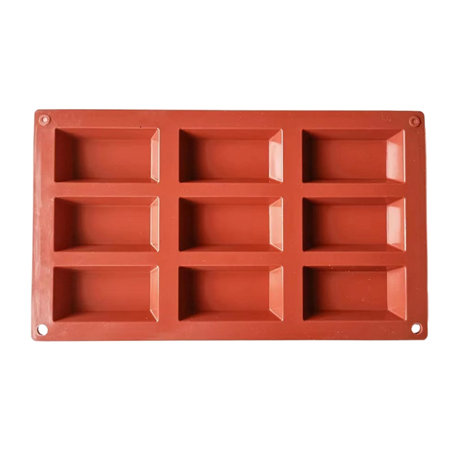 

9-Cavity Financier Cake Mold Rectangle Bread Silicone Molds French Dessert DIY Kitchen Baking Tool For Caramel Bread Loaf