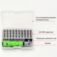 screwdriver set 32 in 1 magnetic bit sets mini phillips screw drivers tip handle kits watch phone home repair tool hand tools
