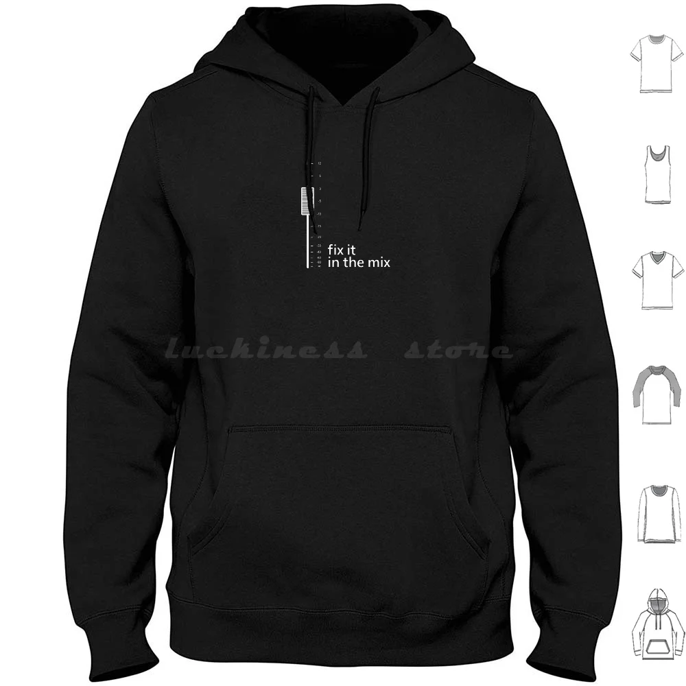 

Fix It In The Mix ( Single Fader Version ) Hoodie cotton Long Sleeve Studio Recording Record Music Musician Guitarist