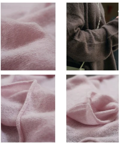 50% шерсть 30% вязаный женский винтажный свитер с v-образным вырезом и длинными рукавами, свободные пуловеры, одежда, топы для женщин, свитер Pull Femme