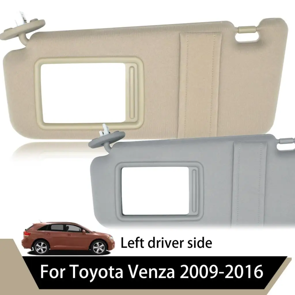 

Beige & Gray Sun Visor For Toyota Venza 2009 - 2016 With Sunroof 743100T022A1 Left Driver Car Window Cover Shade Sunvisor Shield